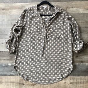 Pleione LRG Print Blouse
